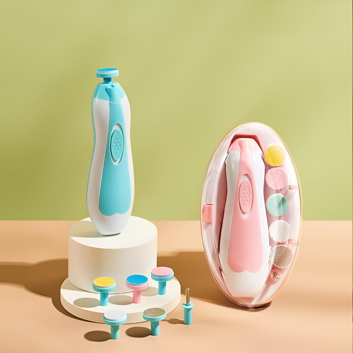 KIT LIMA UÑAS BEBÉS CORTAÚÑAS PULIDORA VERSÁTIL CUIDADO JHN - 10