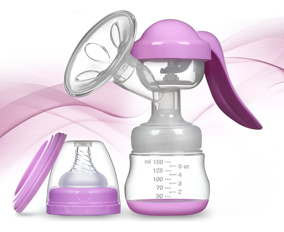 SACALECHE EXTRACTOR LECHE MATERNA MANUAL PORTÁTIL BEBÉS JHN - 2