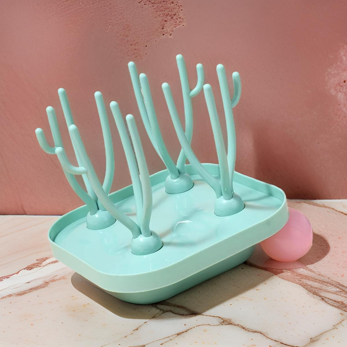 SET 3 ESCURRIDOR SECADOR MAMADERA BIBERON ARBOL BEBES LAU - 8