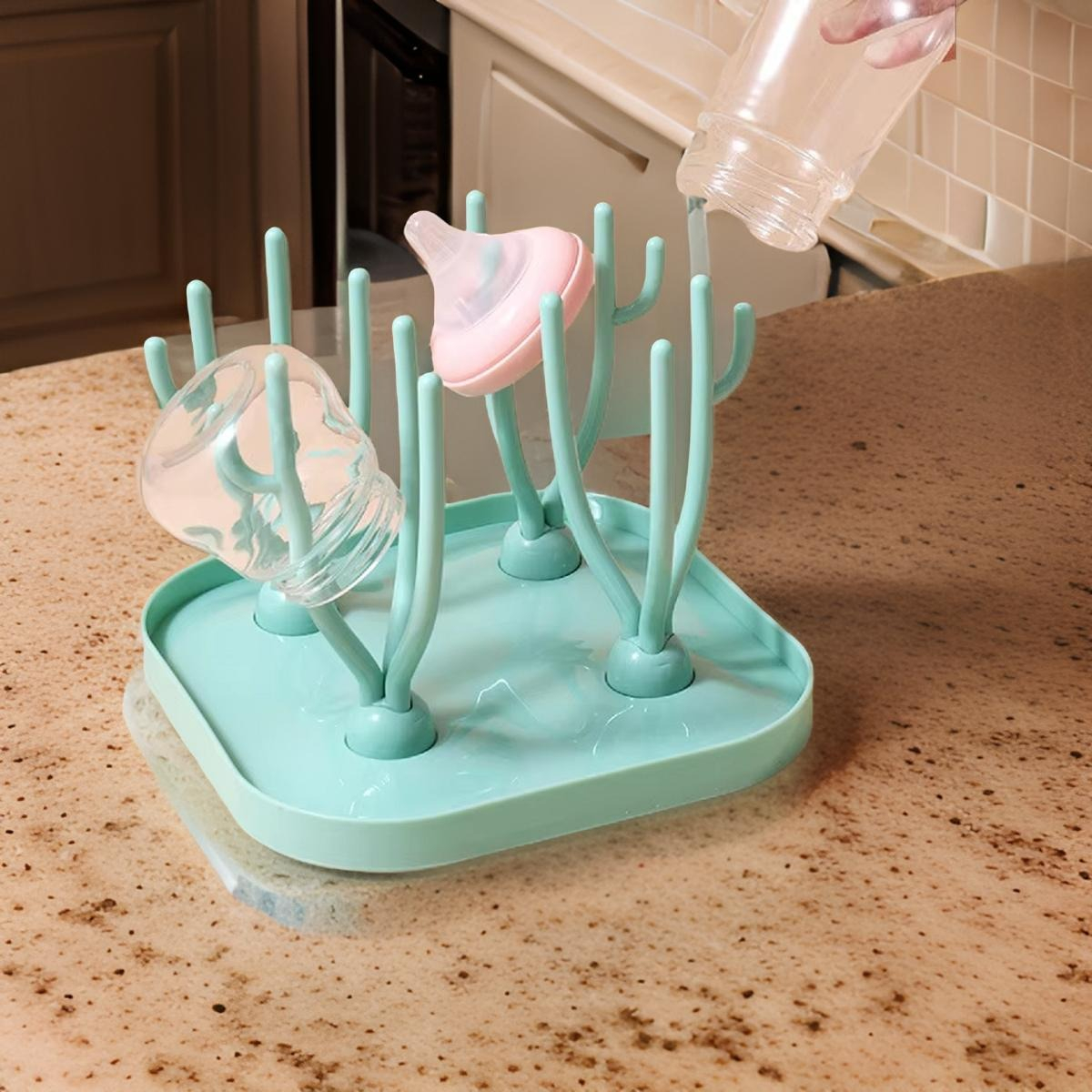 SET 3 ESCURRIDOR SECADOR MAMADERA BIBERON ARBOL BEBES LAU - 10