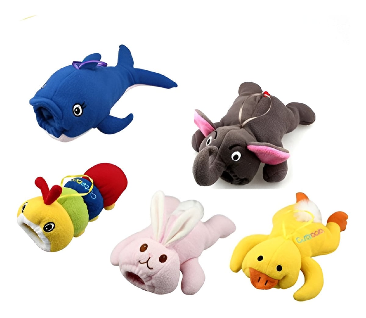 SET 4 PORTA MAMADERA CUBRE PELUCHE FELPA BIBERON BEBES LAU - 1