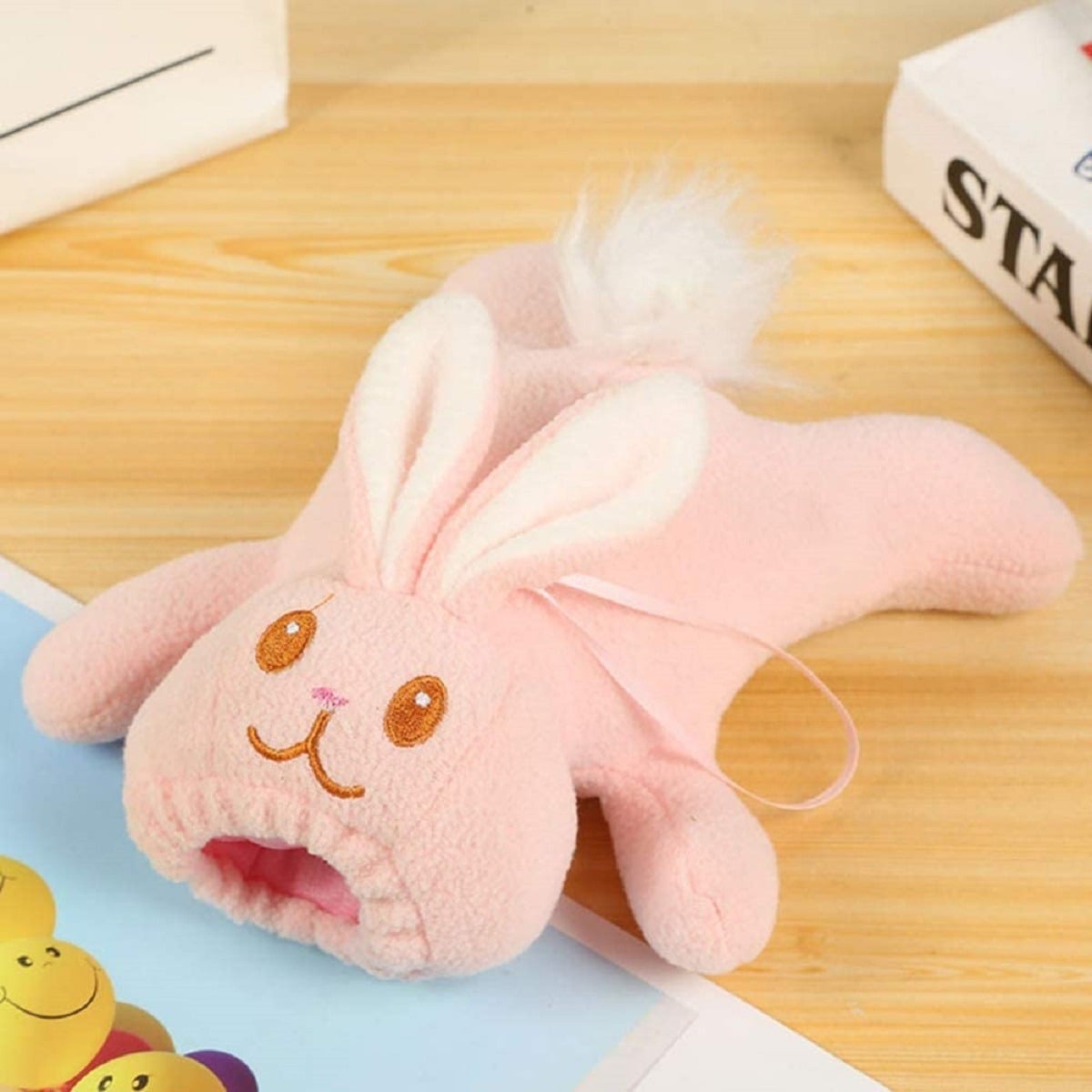 SET 4 PORTA MAMADERA CUBRE PELUCHE FELPA BIBERON BEBES LAU - 3