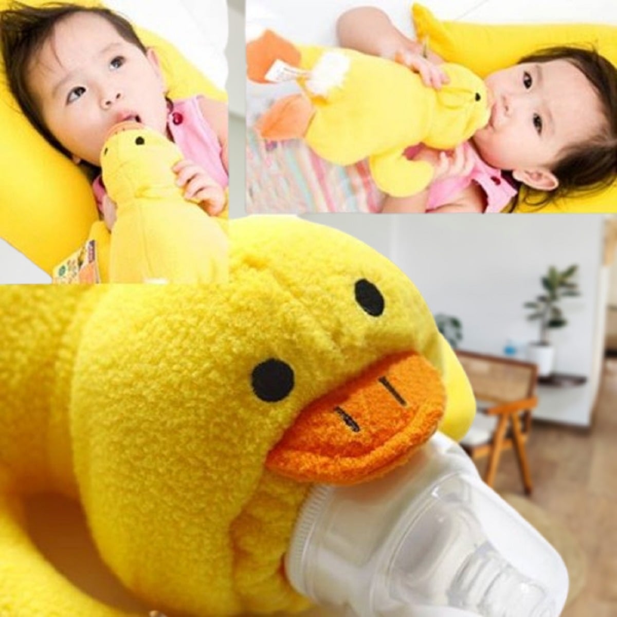 SET 4 PORTA MAMADERA CUBRE PELUCHE FELPA BIBERON BEBES LAU - 10