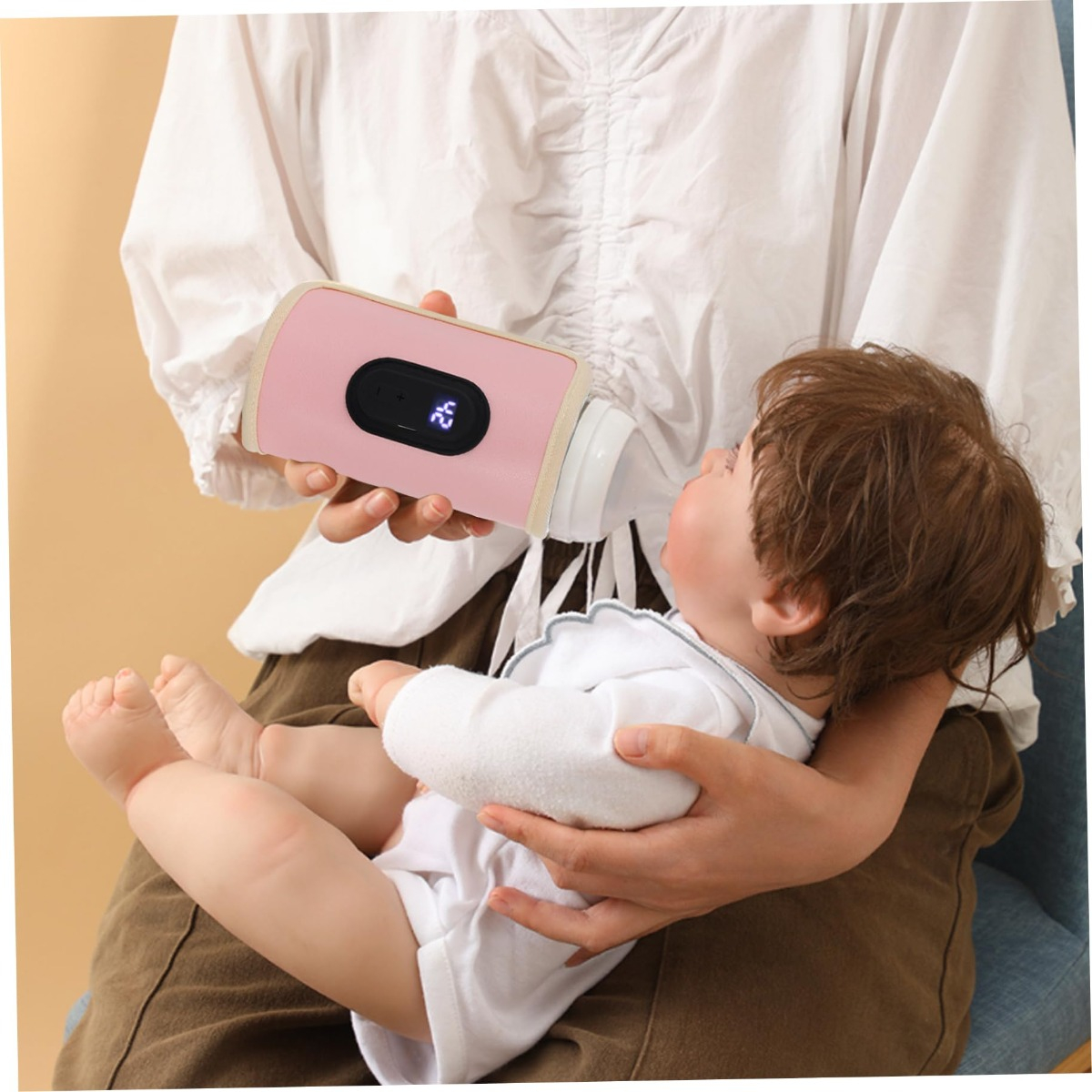 CALENTADOR MAMADERA BIBERON PORTATIL CONSERVA CALOR BEBE LAU - 5