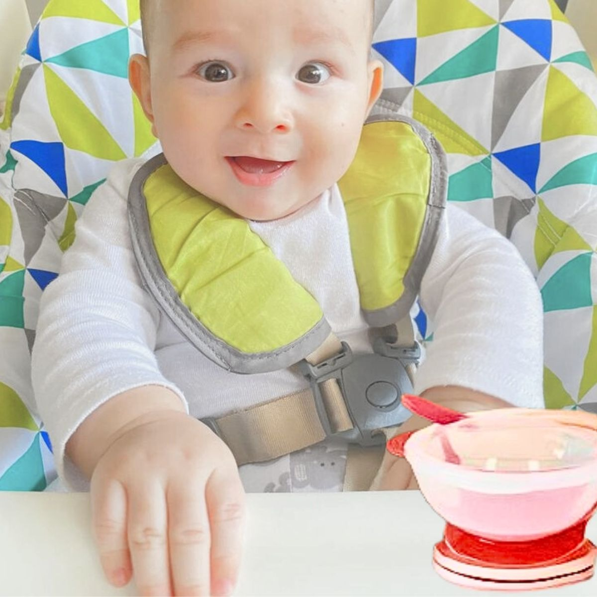 SET 6 PLATOS TAZON + CUCHARA TEMPERATURA COMIDA BEBES LAU - 6