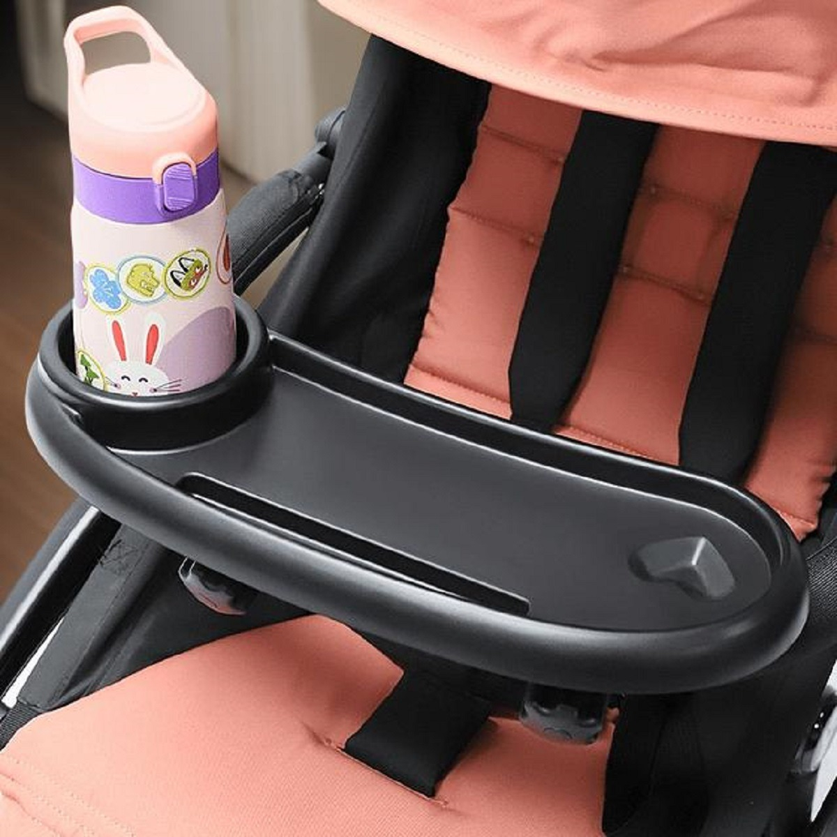 BANDEJA UNIVERSAL SOPORTE PORTAVASOS COCHE PASEO BEBE LAU - 5
