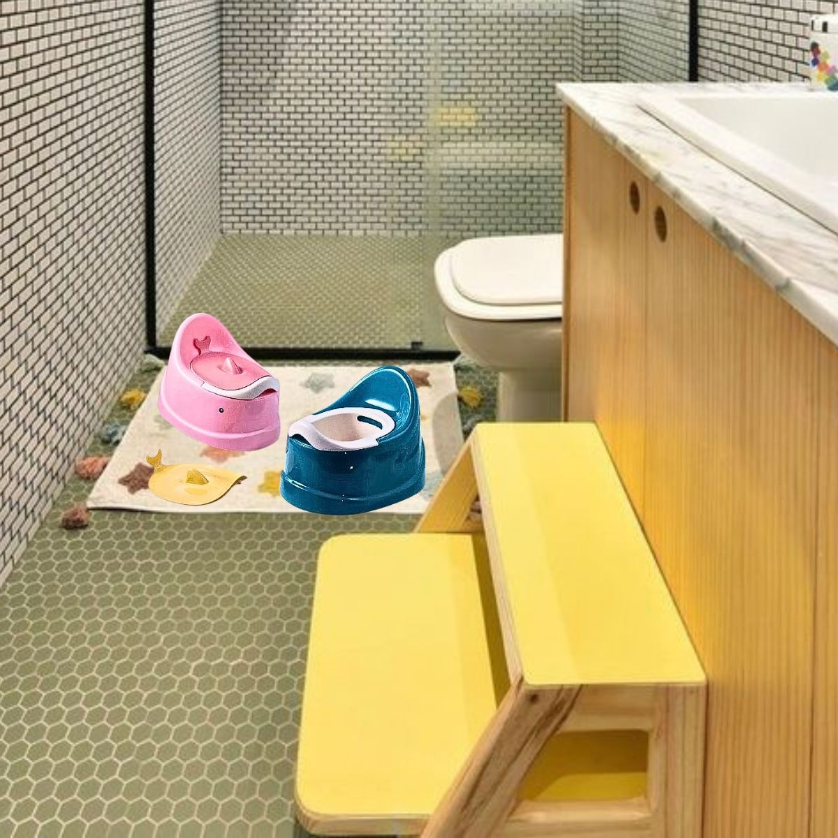PELELA URINARIO  DISEÑO BALLENA ANTIDESLIZANTE NIÑO LAU - 4