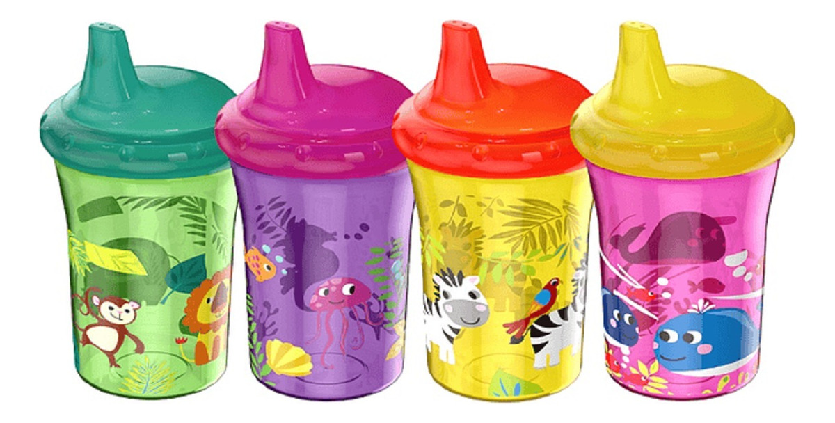 SET 5 VASOS ENTRENAMIENTO 260 ML ANTIDERRAME BEBES LAU - 3