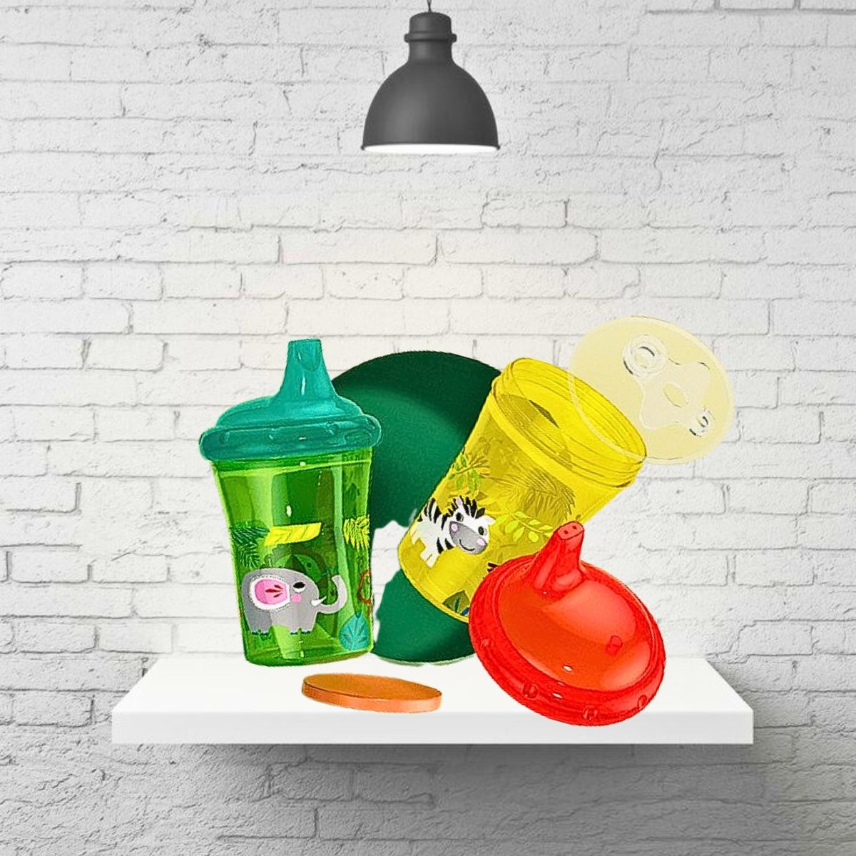 SET 5 VASOS ENTRENAMIENTO 260 ML ANTIDERRAME BEBES LAU - 7