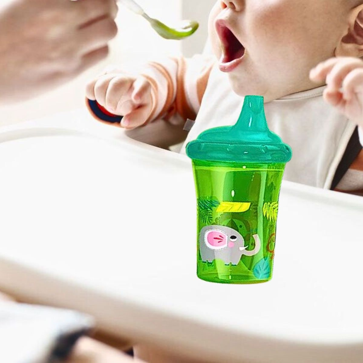 SET 5 VASOS ENTRENAMIENTO 260 ML ANTIDERRAME BEBES LAU - 9
