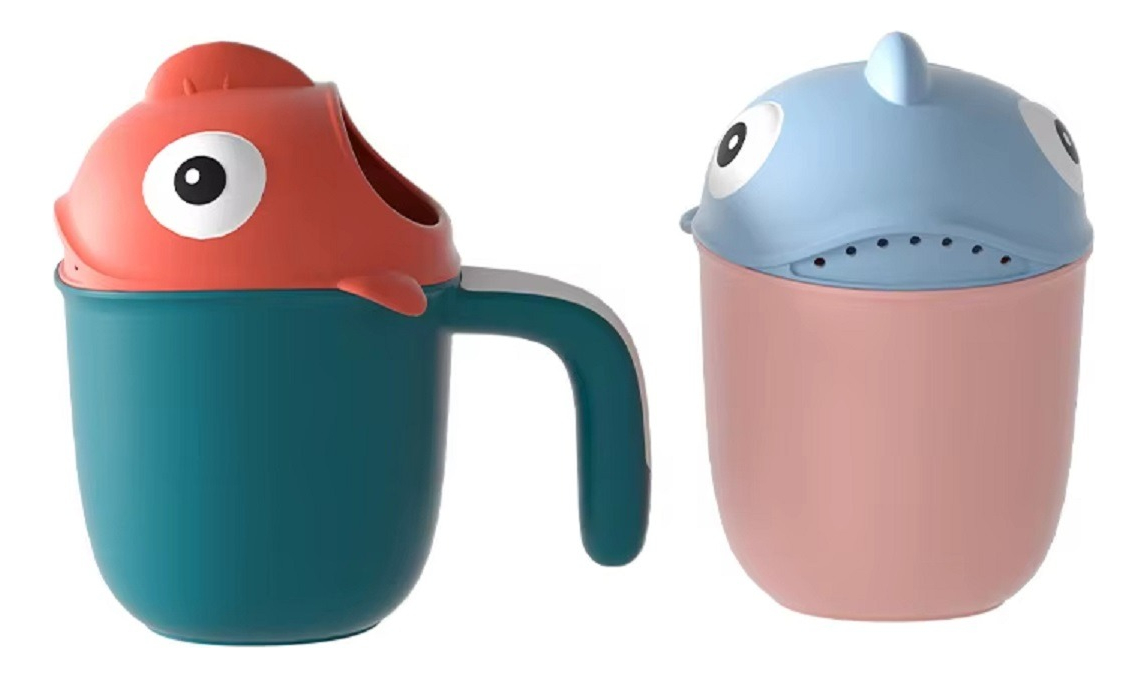 SET 4 JARRO TAZA DUCHA BOTELLA BAÑO NIÑOS BEBES LAU - 1