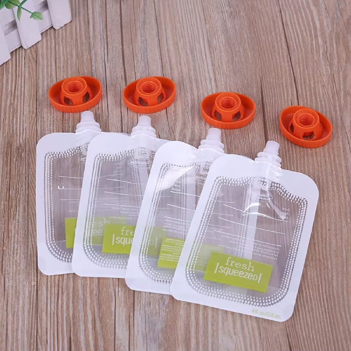 SET 20 BOLSAS ALIMENTACION REUTILIZABLE 118 ML BEBES LAU - 7