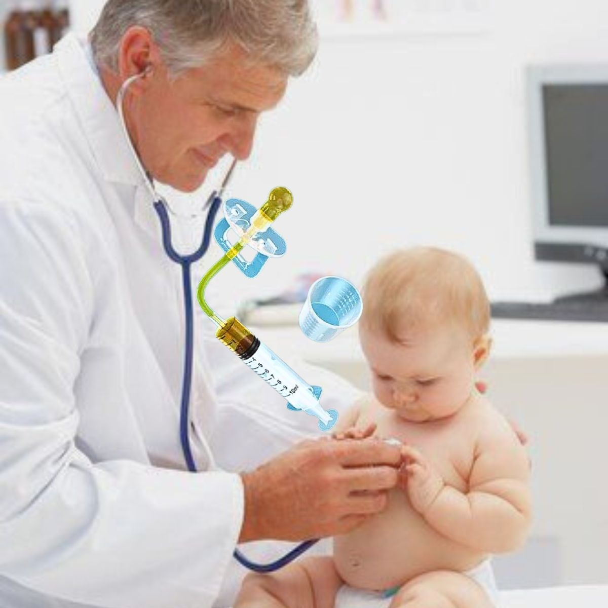 SET 4 CHUPETES ALIMENTADOR MEDICINA COMODO BEBES LAU - 8