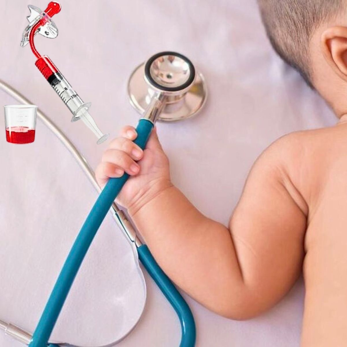 SET 4 CHUPETES ALIMENTADOR MEDICINA COMODO BEBES LAU - 9