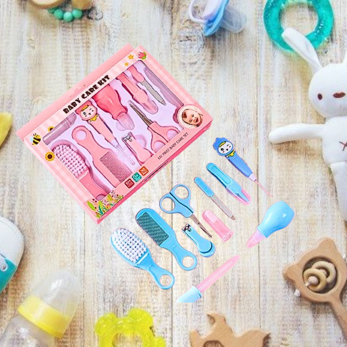 SET 2 KITS CUIDADO BEBE 10 EN 1 HIGIENE COMPLETO NIÑOS LAU - 9