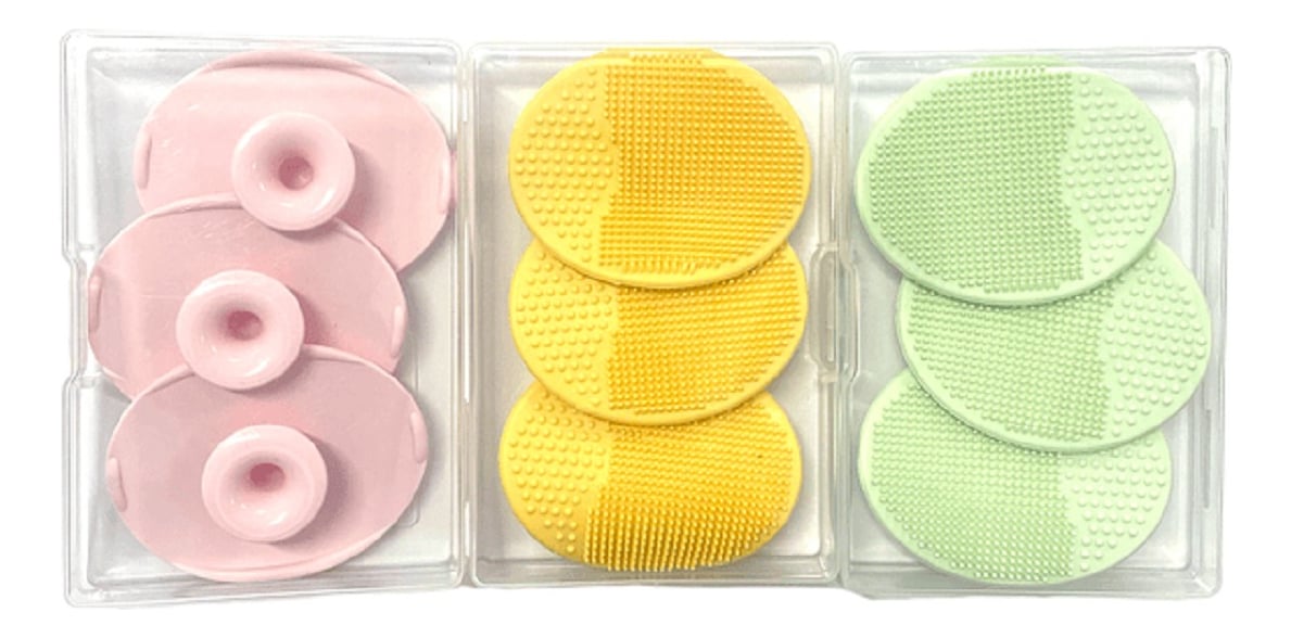 SET 4 CEPILLOS SILICONA CABEZA EXFOLIACION LIMPIEZA BEBE LAU - 1