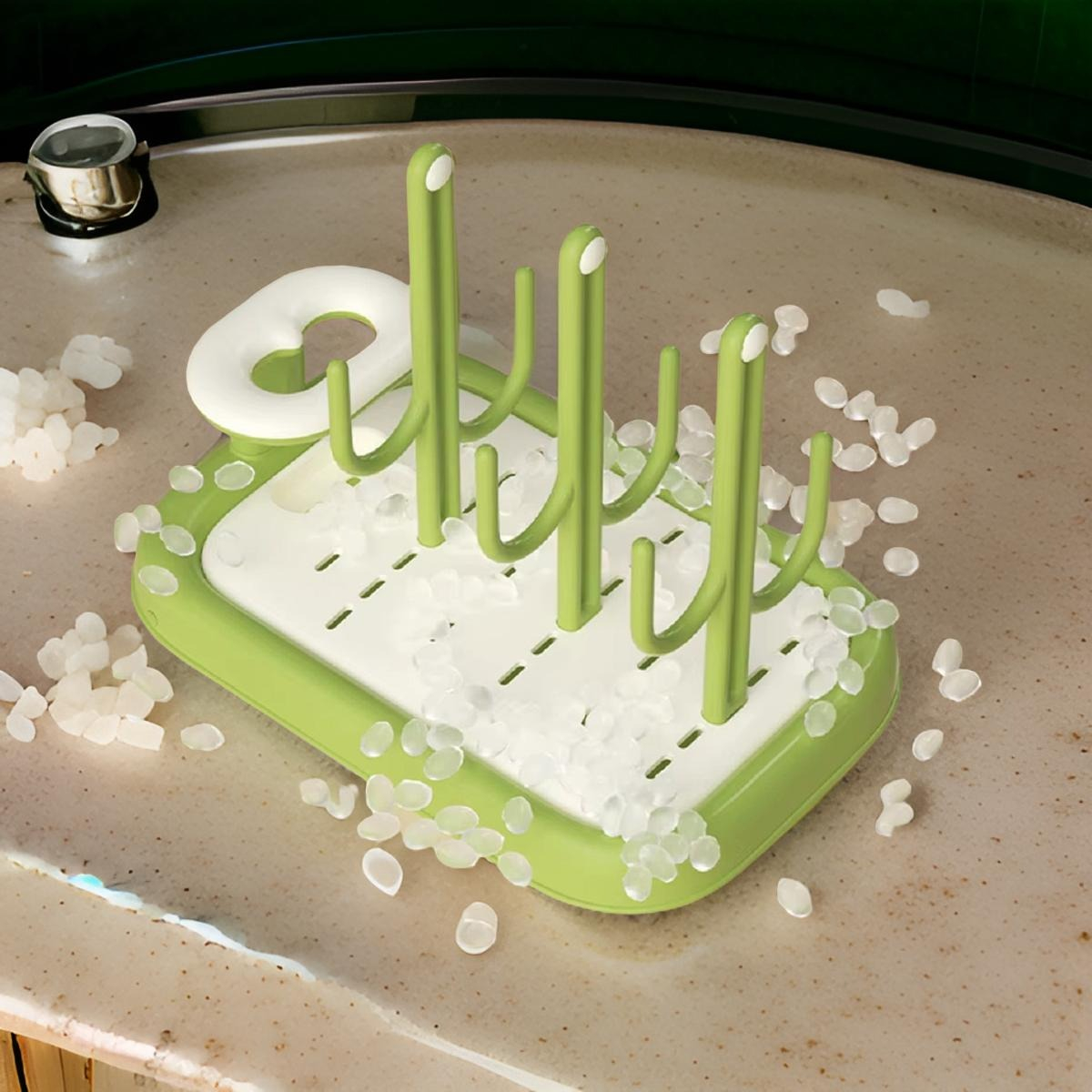 SET 2 ESCURRIDOR MAMADERA SILICONA BIBERON BEBE LAU - 7