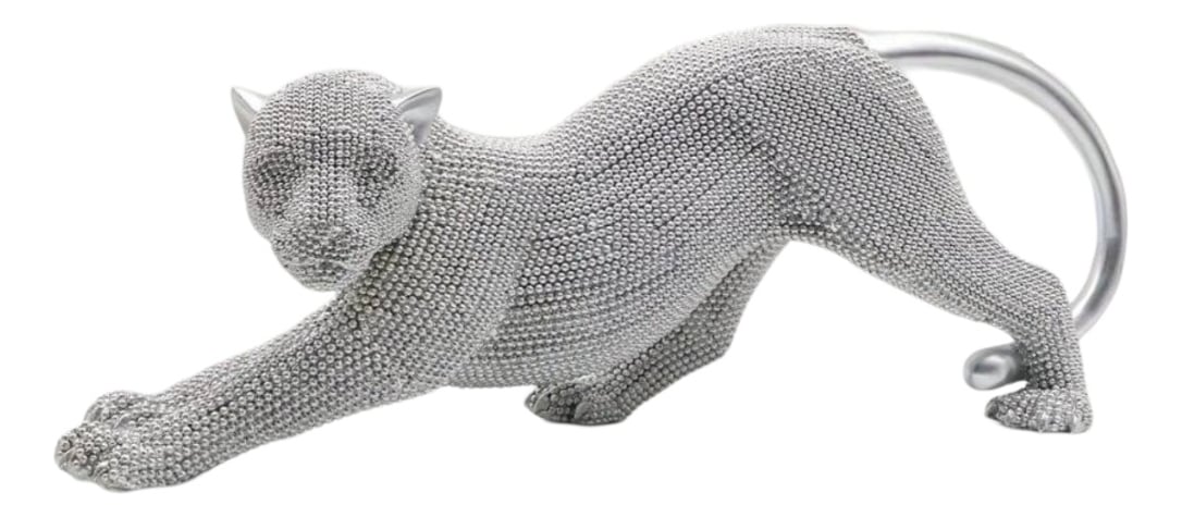 ESTATUA ANIMAL COLECCIONABLE ESCULTURA ARTESANÍA PLATA JHN - 1