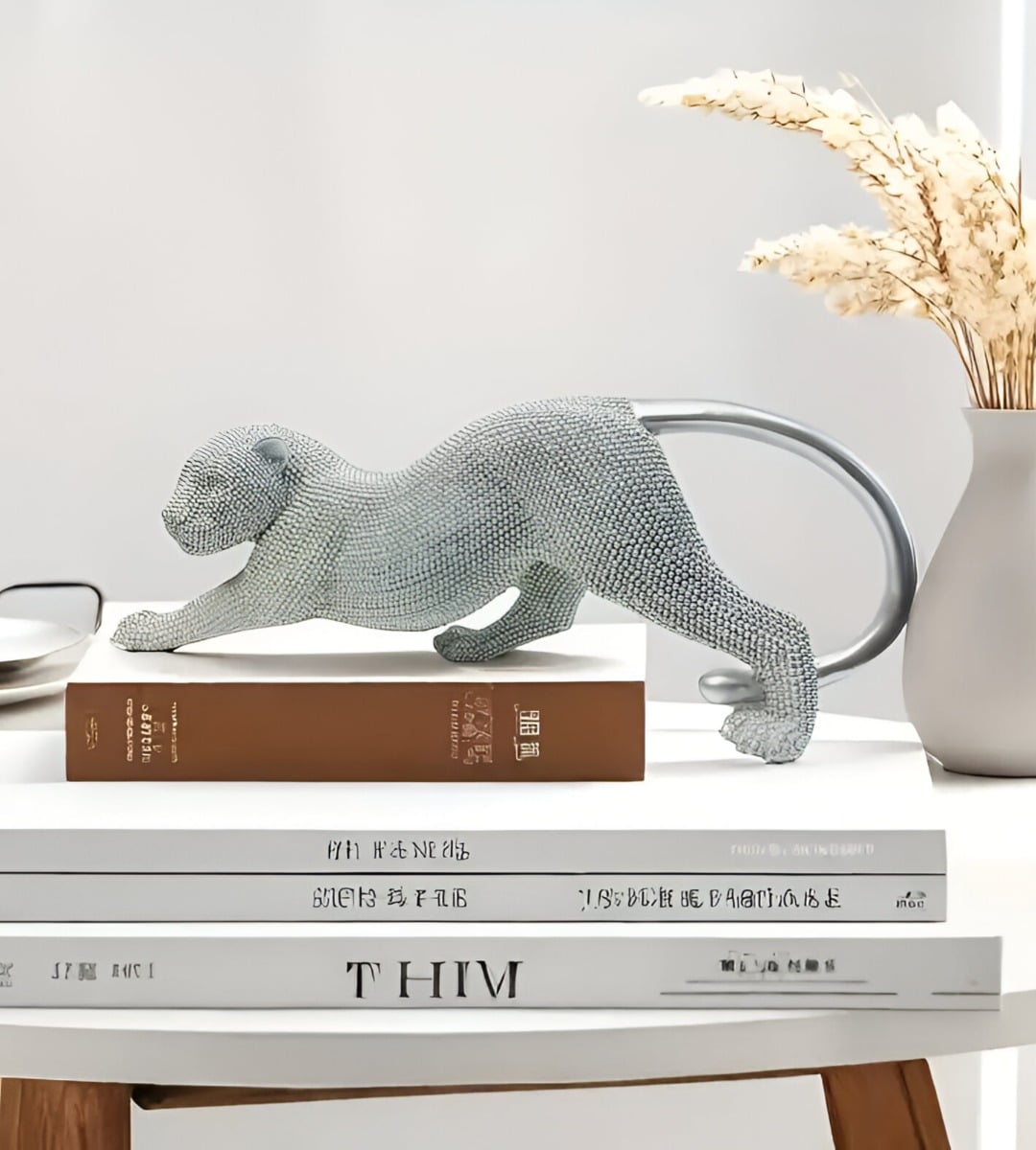 ESTATUA ANIMAL COLECCIONABLE ESCULTURA ARTESANÍA PLATA JHN - 6