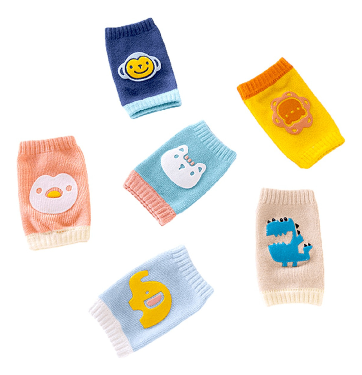 SET 12 RODILLERAS UNISEX PROTECCION ANTIDESLIZANTE BEBES LAU - 3