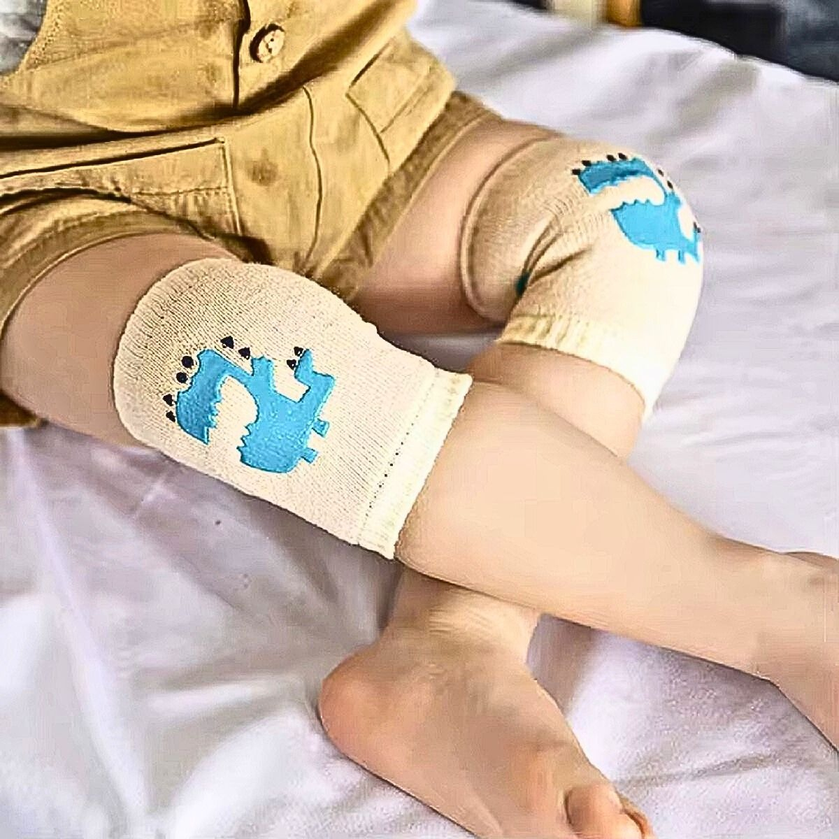 SET 12 RODILLERAS UNISEX PROTECCION ANTIDESLIZANTE BEBES LAU - 5