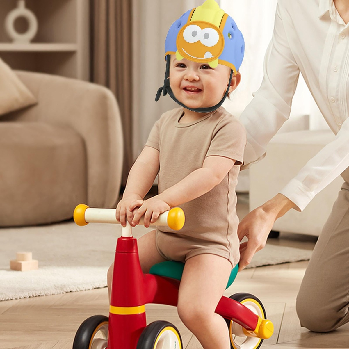 CASCOS ANTIGOLPES DISEÑO DINOSAURIO PROTECTOR BEBES LAU - 5