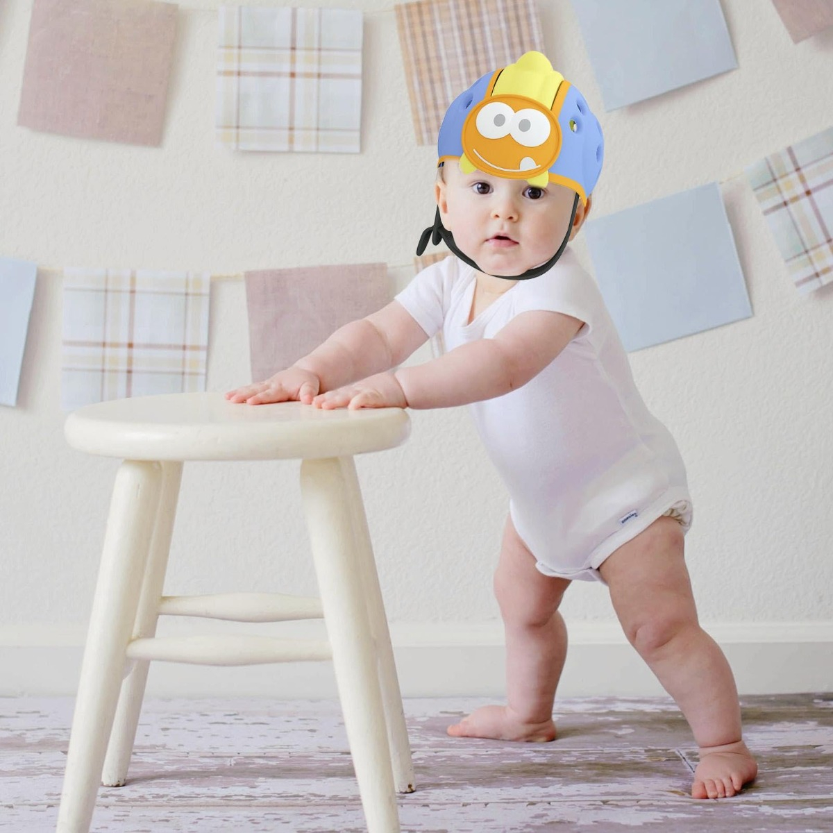 CASCOS ANTIGOLPES DISEÑO DINOSAURIO PROTECTOR BEBES LAU - 7