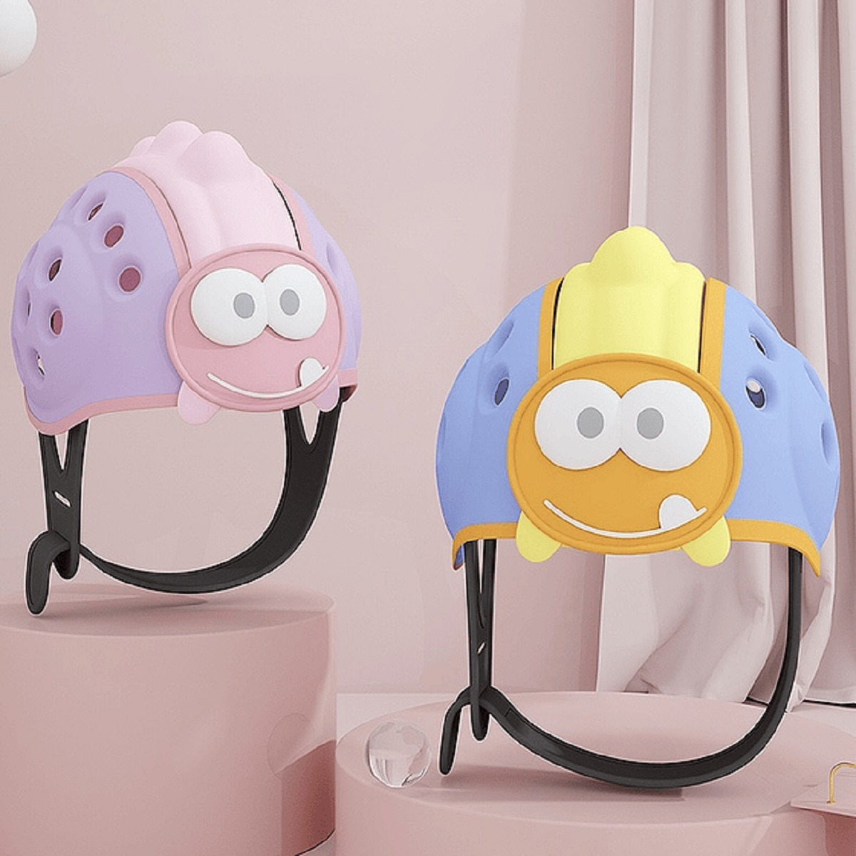 CASCOS ANTIGOLPES DISEÑO DINOSAURIO PROTECTOR BEBES LAU - 9