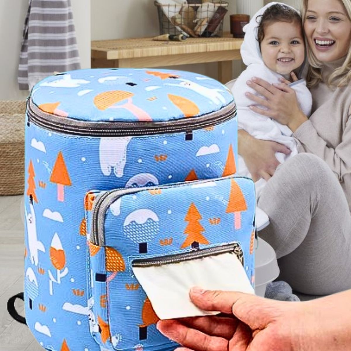 MOCHILA MATERNAL MULTIUSOS ESTILO COMODIDAD BEBÉ MAMA LAU - 6