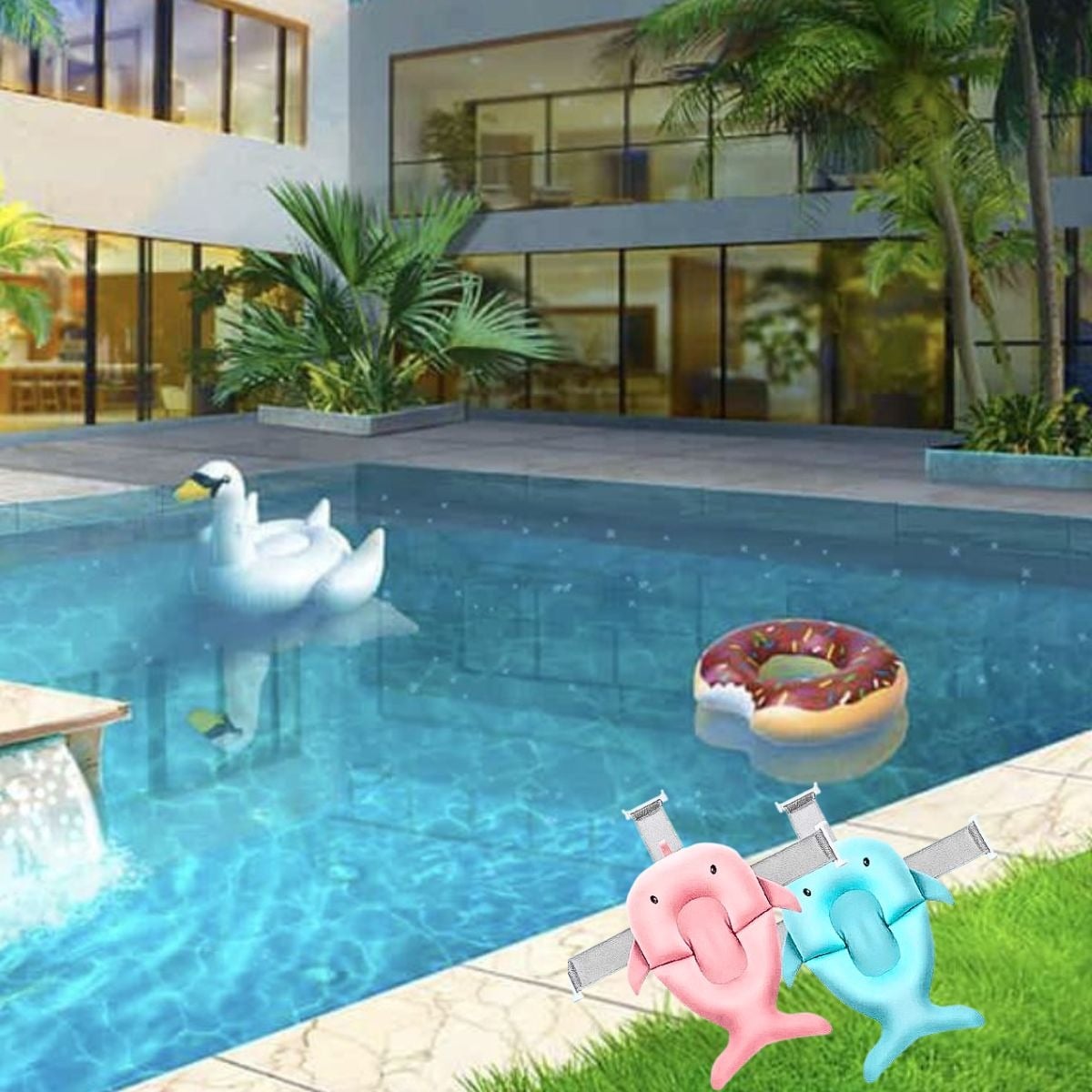 ALMOHADA COJIN APOYO TINA BAÑO DISEÑO BALLENA BEBES LAU - 5