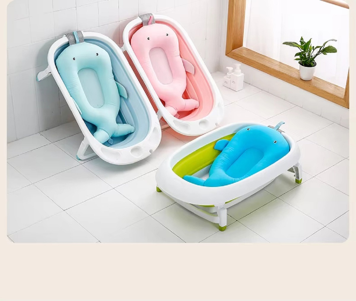 ALMOHADA COJIN APOYO TINA BAÑO DISEÑO BALLENA BEBES LAU - 8