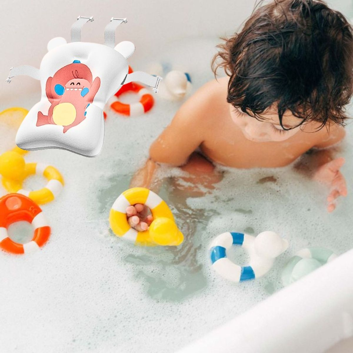 ALMOHADA COJIN APOYO TINA BAÑO DISEÑO MODERNO BEBES LAU - 5