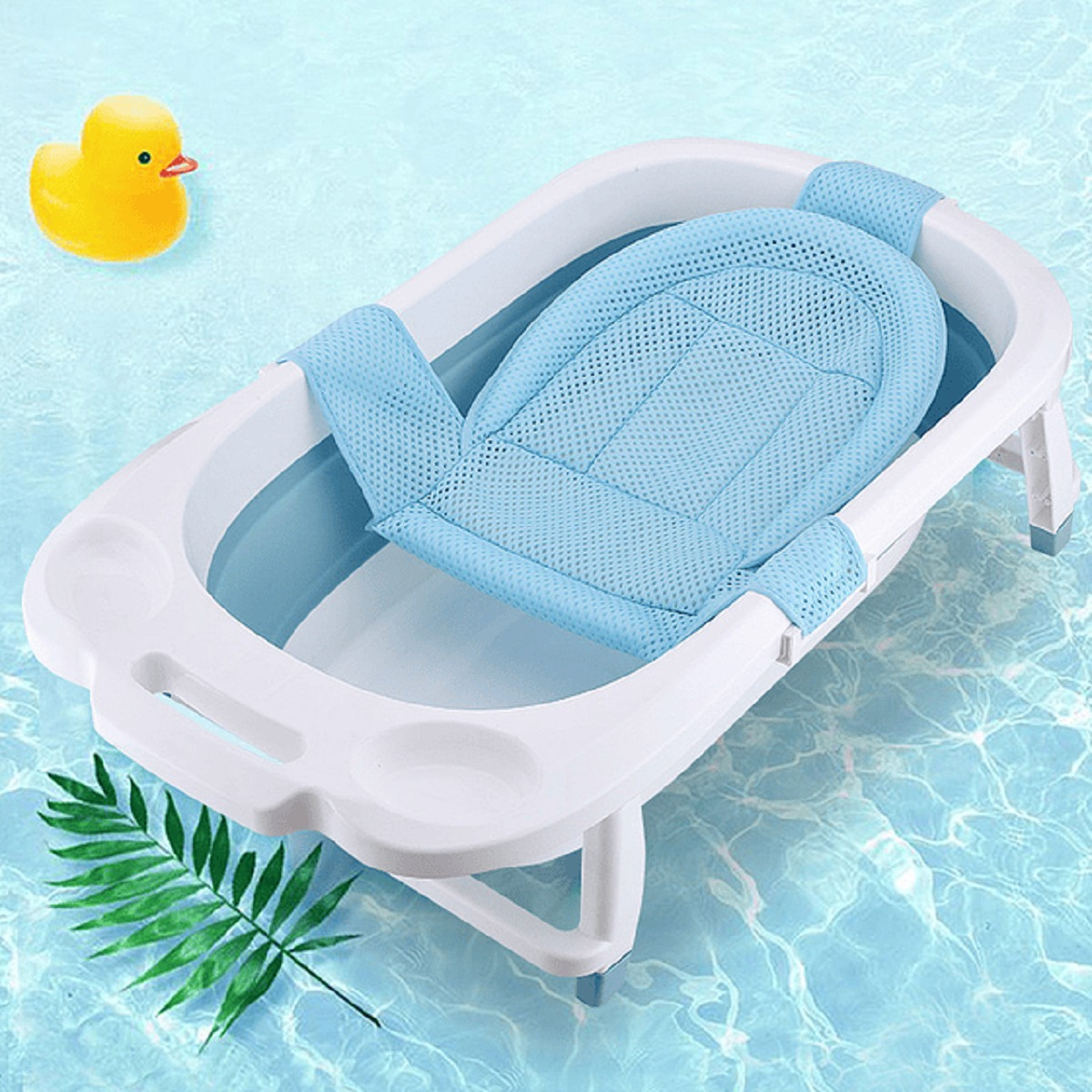 SET 3 MALLAS TINA ASIENTO SOPORTE BAÑERA BEBES UNISEX LAU - 9