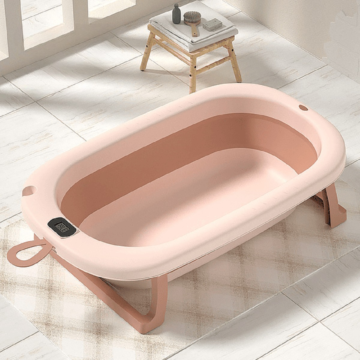 TINA BAÑERA PLEGABLE TERMOMETRO COMPACTA BEBES LAU - 6