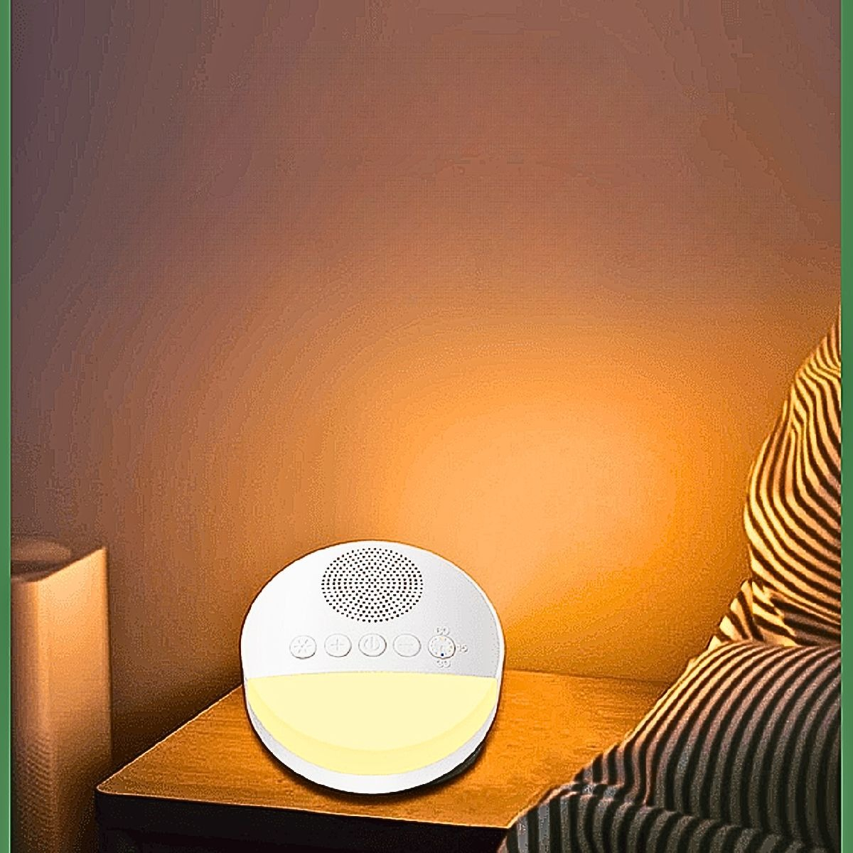 MONITOR RUIDO BLANCO LUZ CÁLIDA RECARGABLE USB BEBE LAU - 5