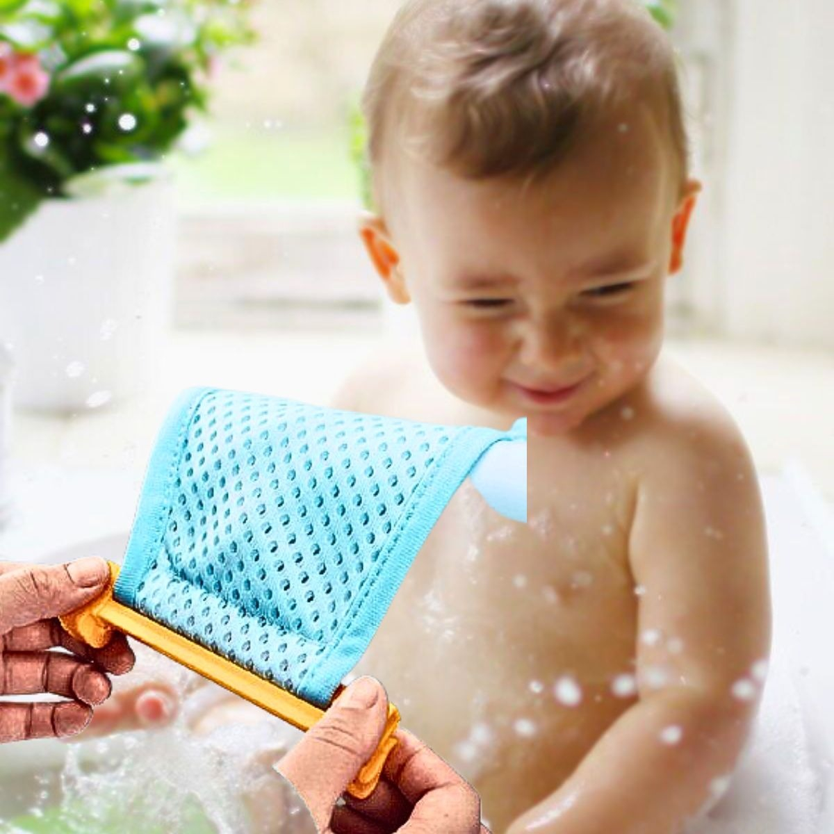 SET 3 MALLAS TINA ASIENTO INFANTIL BAÑERA BEBES UNISEX LAU - 6