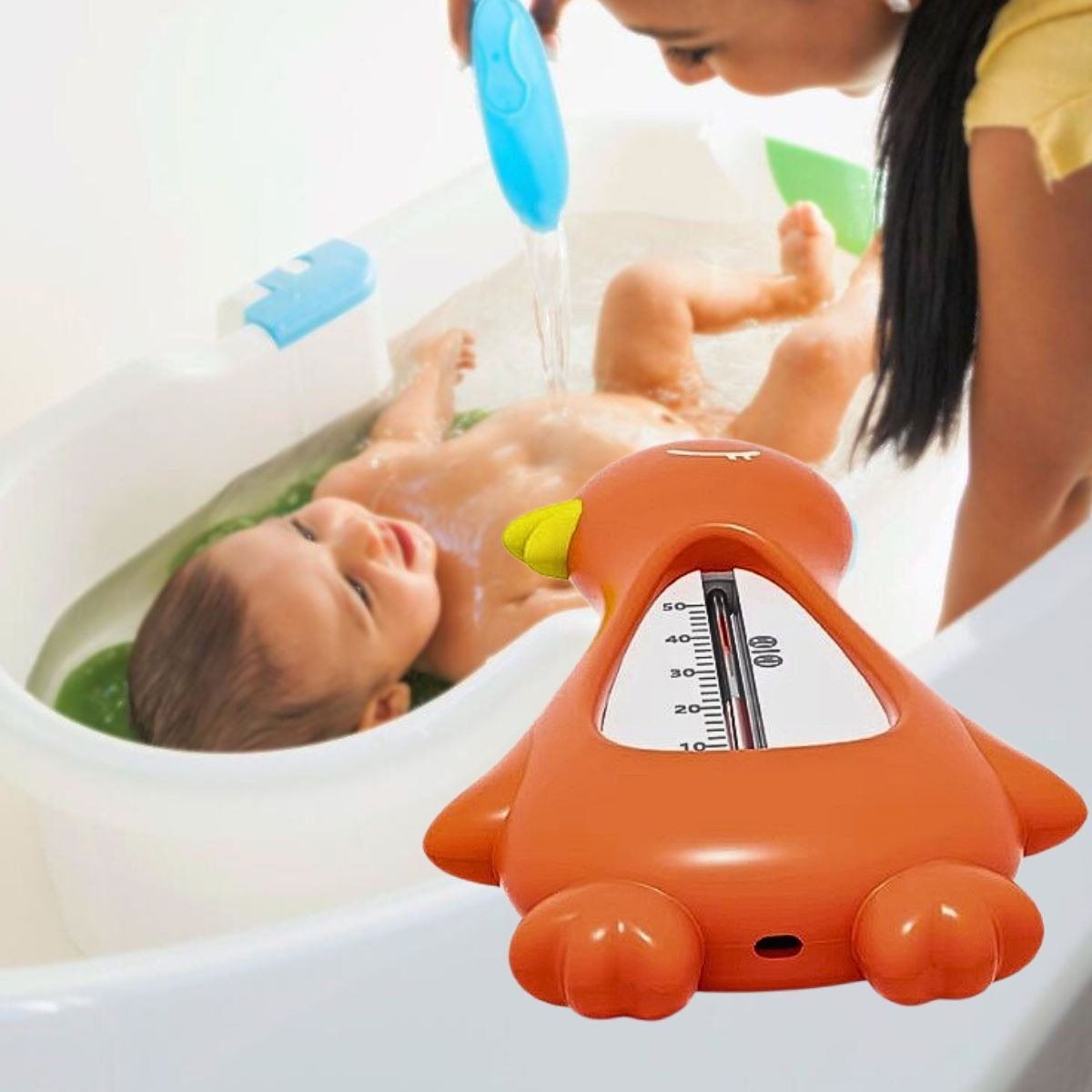 SET 3 TERMOMETRO DUCHA AGUA BAÑO DISEÑO PATO NIÑOS LAU - 3