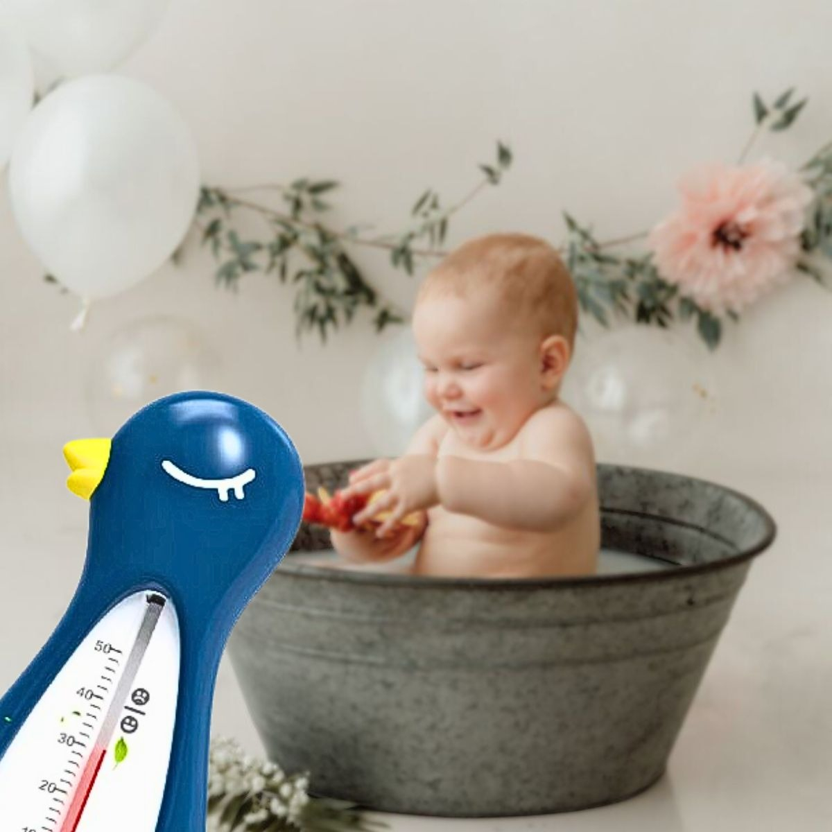 SET 3 TERMOMETRO DUCHA AGUA BAÑO DISEÑO PATO NIÑOS LAU - 10