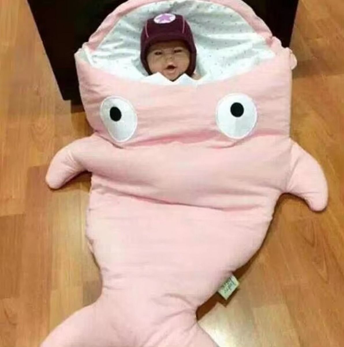 SACO DORMIR DISEÑO TIBURON COMODO CALIDO BEBE LAU - 10