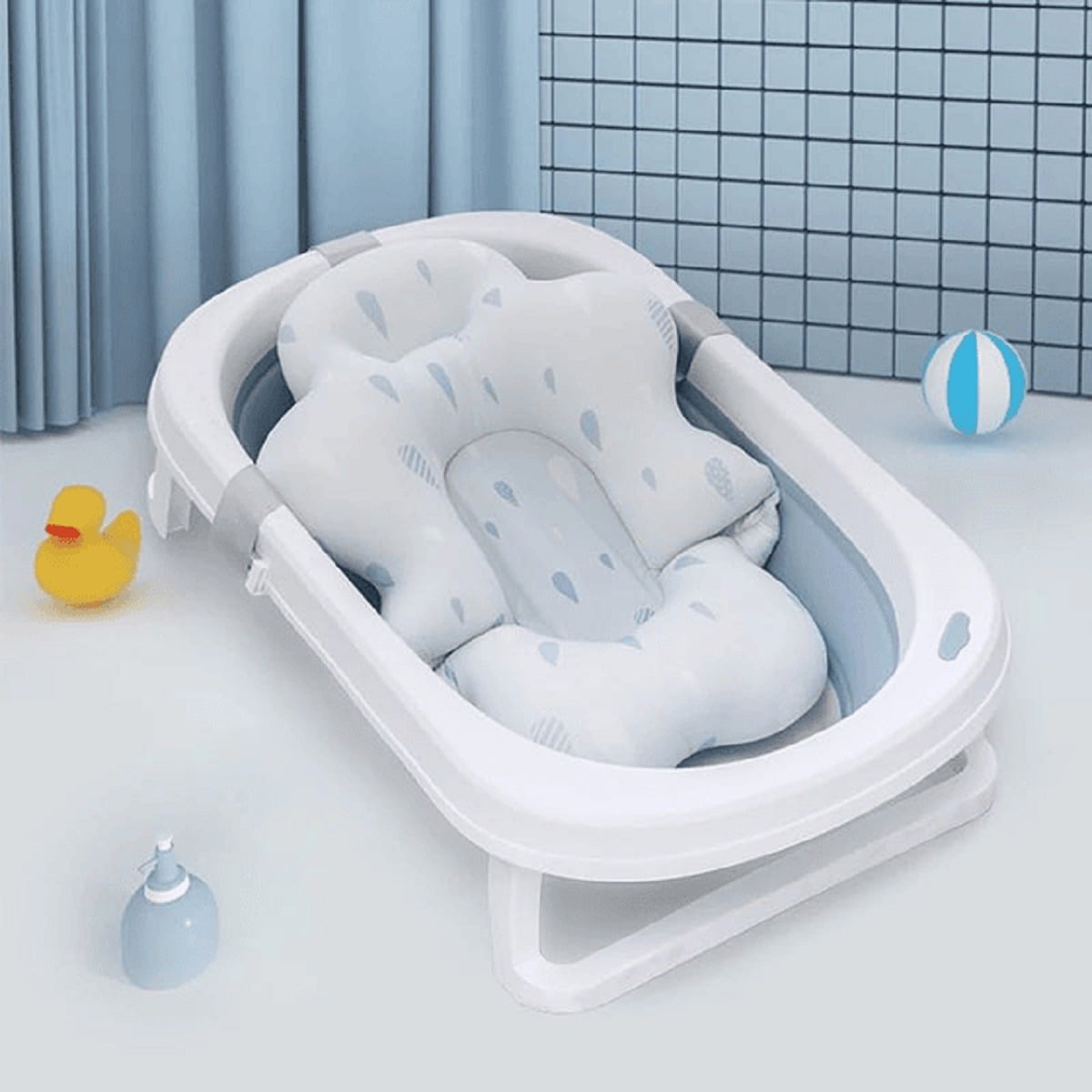 ALMOHADA COJIN APOYO TINA BAÑO DISEÑO NUBE BEBES LAU - 3