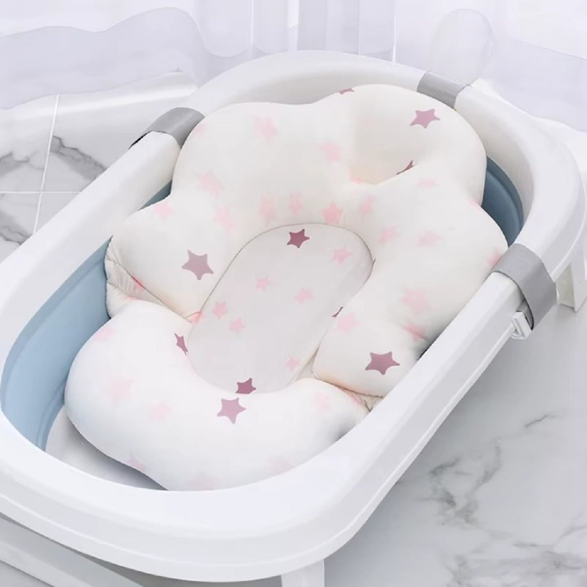 ALMOHADA COJIN APOYO TINA BAÑO DISEÑO NUBE BEBES LAU - 5