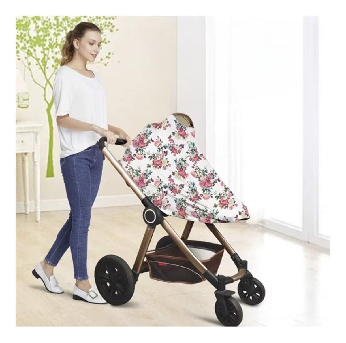 FUNDA MULTIFUNCIONAL AJUSTABLE CARRITO LACTANCIA BEBE LAU - 2