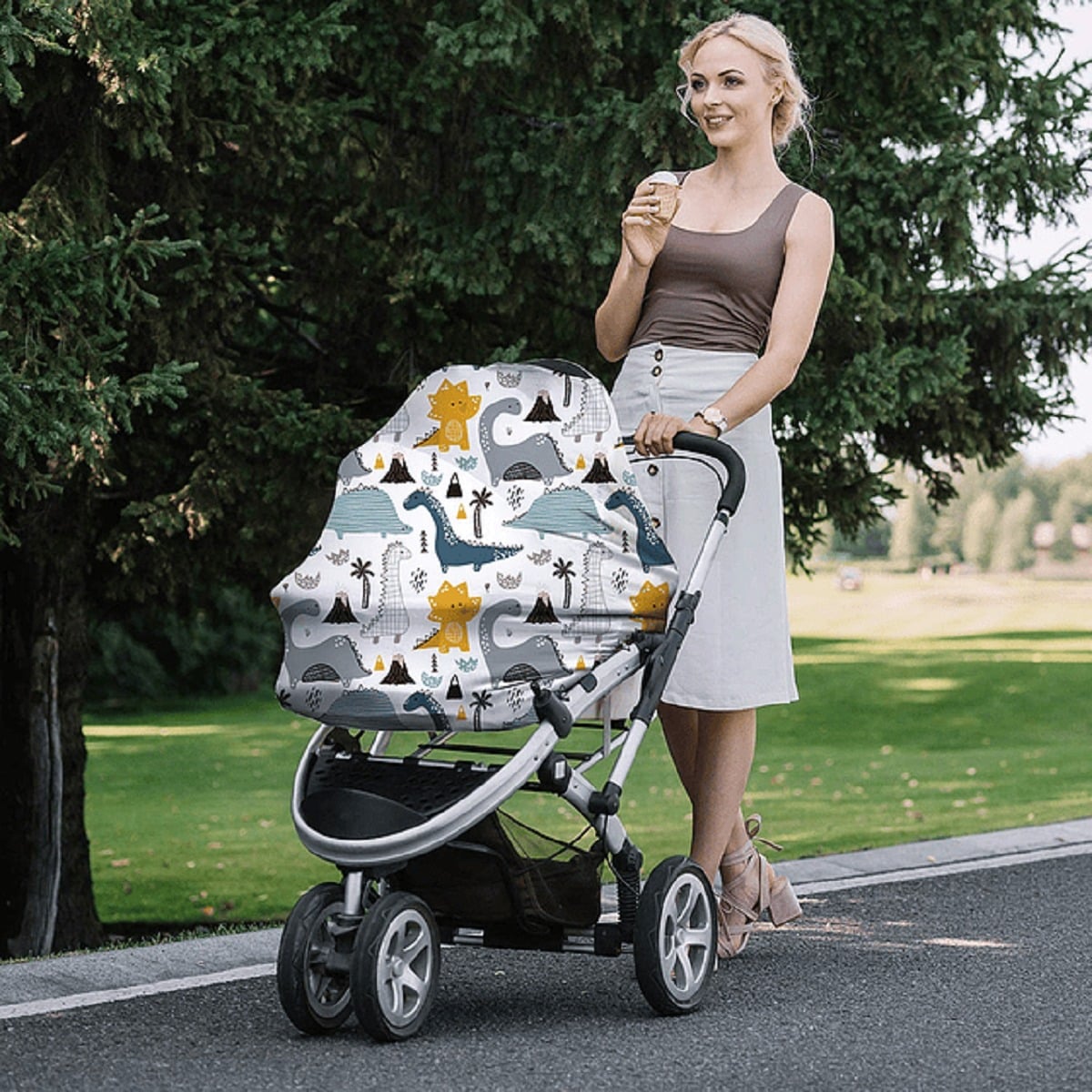 FUNDA MULTIFUNCIONAL AJUSTABLE CARRITO LACTANCIA BEBE LAU - 3