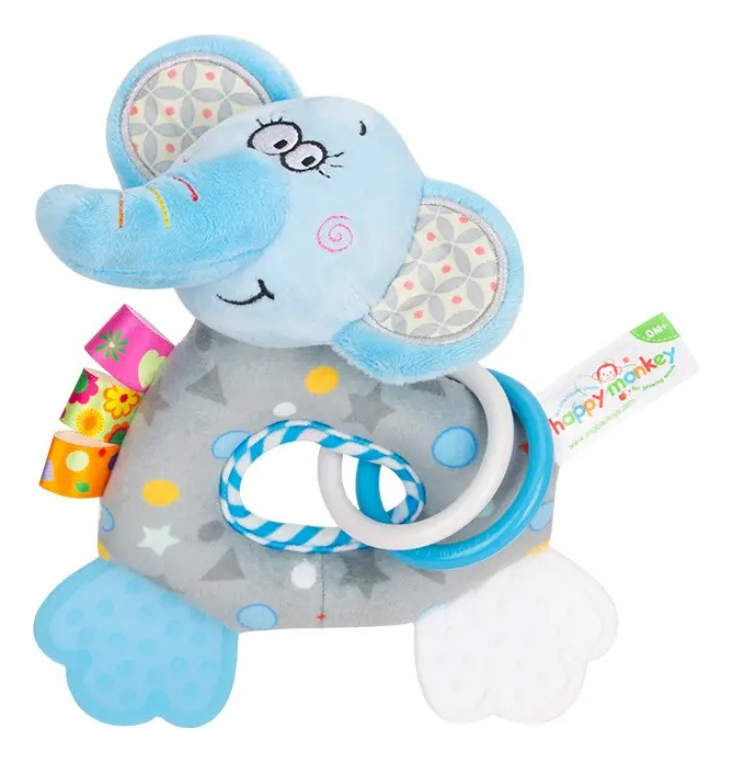 SONAJERO FELPA SUAVE MANO AGARRE PELUCHE DIVERTIDO BEBES LAU - 9