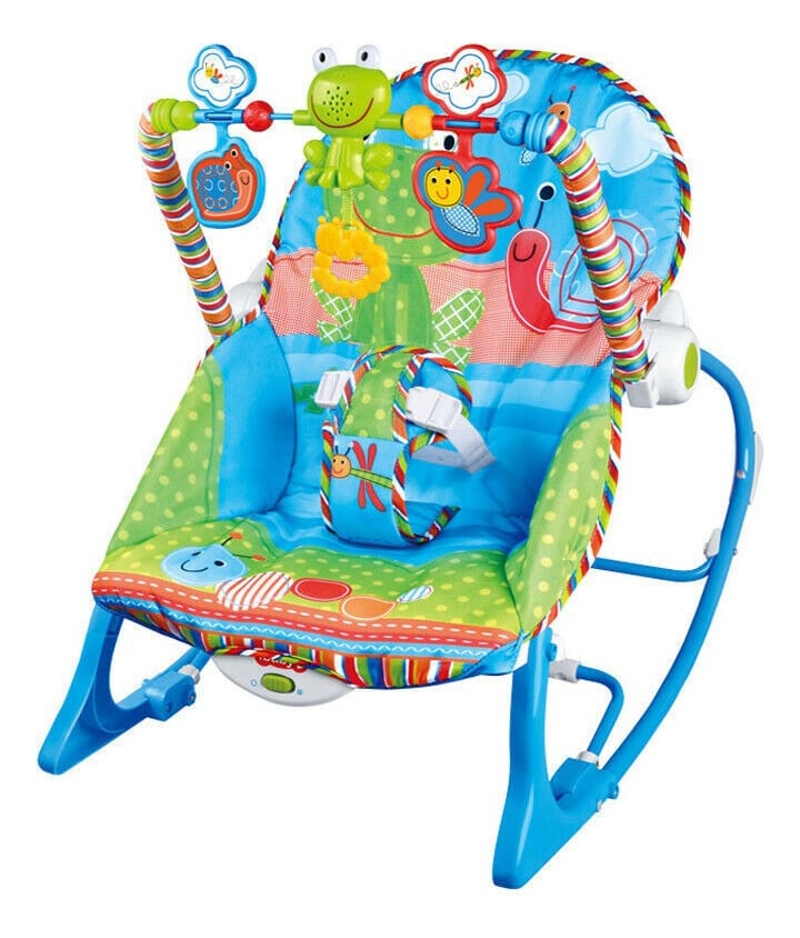 SILLA MECEDORA VIBRADORA 3EN1 MUSICAL RELAJA BEBE NIÑO LAU - 1