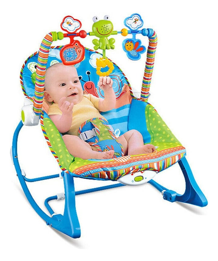 SILLA MECEDORA VIBRADORA 3EN1 MUSICAL RELAJA BEBE NIÑO LAU - 3