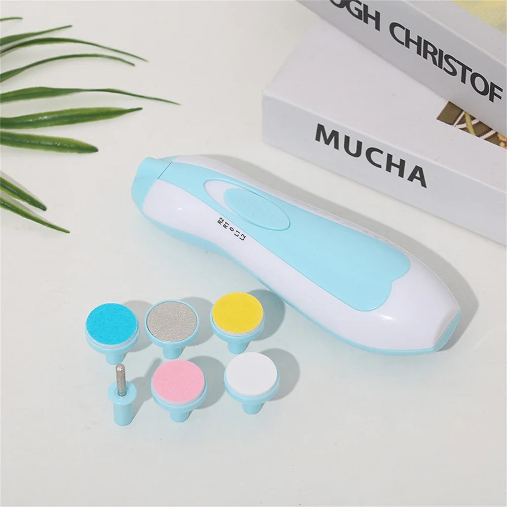KIT ASEO MANICURA RECORTADOR LIMA UÑAS PORTATIL LED BEBE LAU - 6