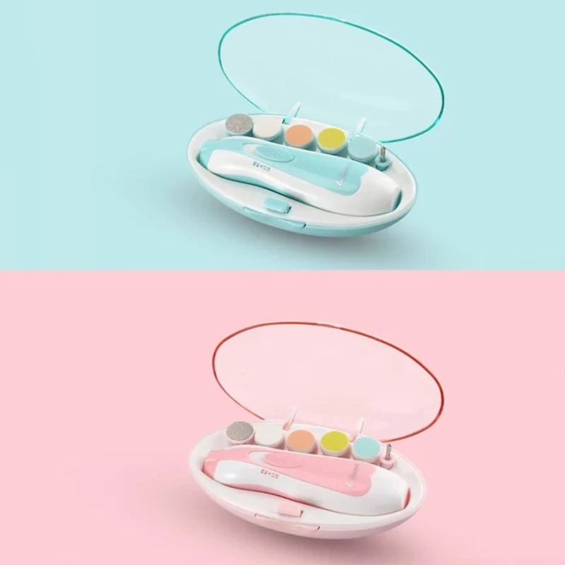 KIT ASEO MANICURA RECORTADOR LIMA UÑAS PORTATIL LED BEBE LAU - 10