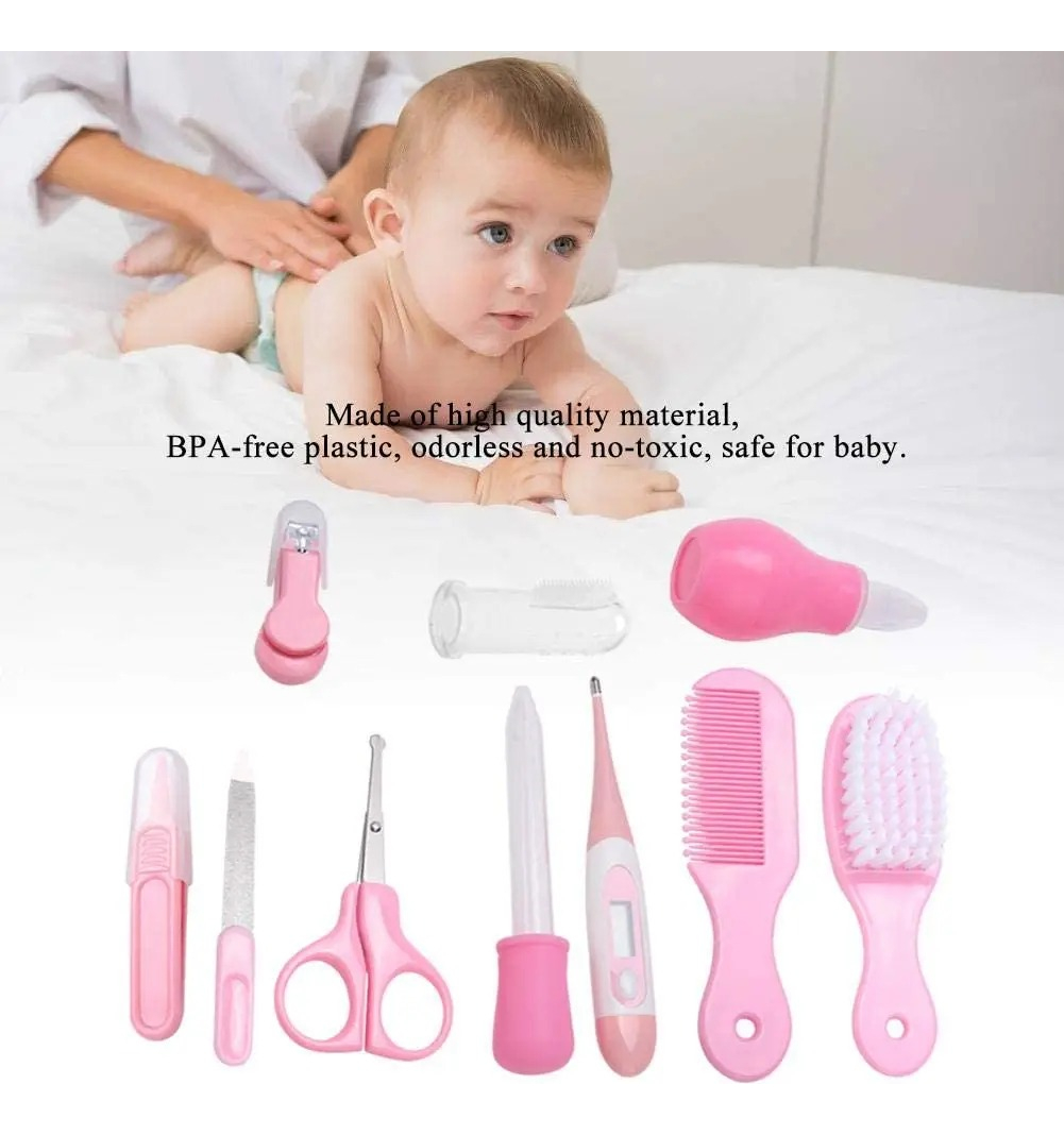 KIT ASEO 10 PIEZAS ARTÍCULOS CUIDADO HIGIENE NIÑOS BEBES LAU - 4