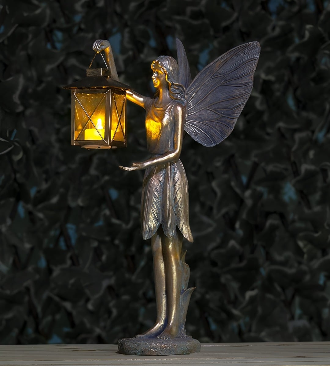 FIGURA ESCULTURA ÁNGEL ALADO ESTATUA DECORATIVA HADAS JHN - 7